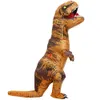 Cosplay Hot Iatable Dinosaur Costumes Suit Dress T Rex Anime Party Cosplay Carnevale Costume di Halloween per uomo donna adulto bambini