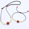 Collana Orecchini Set Fagiolo rosso Acacia Guarigione Reiki Agata naturale Opale Bracciale con perline Amanti Gioielli in pietra semipreziosa regolabili