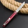 1 Stücke CK820 Flipper Klappmesser 8Cr13Mov Satin Drop Point Klinge Aluminiumlegierung Griff Outdoor Camping Wandern EDC Taschenmesser mit Kleinkasten