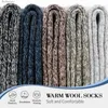 Herrensocken SIMIYA 5 Paar Wolle Herren Thermo Wandern Dick Warm Winter Weich Crew Baumwolle Gegen Kälte US 7-13L231015