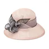 Boinas Fiesta Socialite Fedoras Mujeres Deby Race Chic Fascinator Cóctel Cloche Sombrero Novia Boda Headwear Lady Top Cap