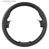 Steering Wheel Covers Car Steering Wheel Cover For Fiat Bravo Doblo Opel Combo Grande Punto Linea Qubo For Vauxhall Steering Wrap Microfiber Leather Q231016