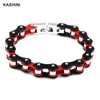 Chaîne hommes Bracelets Bracelets Punk Biker vélo moto multicolore pour hommes en acier inoxydable bijoux goutte 231016