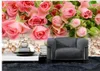 Wallpapers 3d behang voor kamer Pearl Rose achtergrond muur bloemen muurschilderingen Living