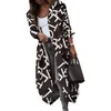 Women's Jackets Streetwear Stylish Color Block Autumn Coat Midi Length Lady Loose For Shopping