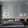 Applique murale noire 12W, éclairage d'intérieur pour salon, chevet, AC 85-265v, Morden Led pour chambre à coucher