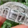 新しいバージョンのスケルトンホイール透明な時計男性自動自動巻きグライドスムーズセカンドハンドサファイアガラス最高品質ETAすべての機能作業