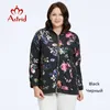 Damesjassen Astrid-jas Dunne winddichte jas Oversized mode Bloemenprint Trends Vrouwelijke windjack met ritssluiting en capuchon Streetwear