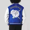 Men's Jackets Hip Hop Furry Letter Embroidery Patchwork Baseball Mens Harajuku Casual Varsity Bomber Jacket Women College Style Coats