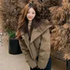 Women's Trench Coats Women Winter Winter Short Parkas Jackets 2023 Casual Stand Cllar Emiper Warem Kobieta