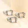 Cluster Anelli 9 12mm 925 STERLING ARGENTO UOMINI Donne Semi Mount Basi Vuote Base Vuota Pad Anello Impostazione Risultati Dei Gioielli Fai Da Te A59492329