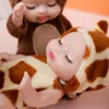 Poupées 2 pièces Simulation princesse jouet Mini mignon dormir bébé série poupée dessin animé Animal pour enfants Kawaii cadeau 231016