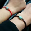 Pulsera de cuentas de suerte Natural, cadena de cuentas JADES LULUTONG, cuerda negra, joyería masculina Red249a