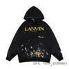 Sweatshirts Designer Fashion Pull Sweats à capuche pour hommes Sweatshirts Hommes Femmes Graffiti Imprimer Lanvin Streetwear Loose Lovers Vêtements Lanvins chaussure CM0J