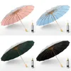 Umbrellas Fashion Women Titanium Silver Sun 16 Ribs Folding Dual-Purpose Rain Windproof Sunshade UV Protection UPF50