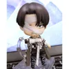 Finger Toys #2002 Attack på Titan Levi Ackerman Anime Figure Shingeki No Kyojin Mikasa Ackerman Action Figure Adult Model Doll Toys Gifts