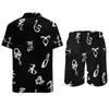 Erkek Trailsits Shadowhunters Angel Beach Erkekler Kötü Sembol Sıradan Gömlek Seti Yaz Grafik Şortları İki Parçalı Hawaii Suit 2xl 3xl