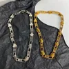 21ss nouveau B lettre hommes et femmes épissage titane chaîne en acier collier hip hop rue mode bijoux de luxe accesso291V