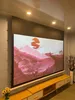 Écran de projection encastré au plafond électrique 120 pouces 16:9 8K 4K rejetant la lumière ambiante ALR pour projecteur standard à longue portée Home Cinema
