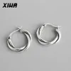 925 Sterling Silber Creolen für Frauen Sommer Trend Runde Ohrring Ohr Piercing Koreanische Huggie Mode Schmuck 200924255g