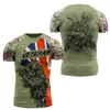 Mäns T-shirts British Army Camouflage T-shirt Män och kvinnor Högkvalitativa specialstyrkor 3D-utskrift Summer överdimensionerad kort S211R