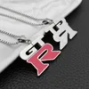 Collier pour hommes GTR, grandes lettres, chaînes en acier inoxydable, pendentifs entiers pour hommes, bijoux sur le cou, Hip Hop Punk, pendentif Necklac315b