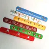 Party Favor 12sts Snowman Elk Slap Christmas Gifts Xmas Kids Wrist Band Santa Claus Gift Year Children Toys Giveaways