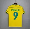 Brasil Vintage jersey ROMARIO RIVALDO BraziLS CARLOS Ronaldinho camisa de futebol 1998 2002 Ronaldo KAKA 2006 2000 1994 1970 1957 1950 PELE Retro soccer jerseys