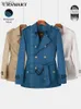 Vestes Femmes Coupe-vent court vers le bas manteau hommes double boutonnage épaissi chaud britannique trench-coat imperméable à la pluie doudoune manteau menL231016