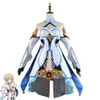 Cosplay Anime Spiel Genshin Impact Lumine Cosplay Kostüm Perücke Schuhe Abyss Order Traveler Sexy Frau Kleid Süßes Loli Outfit Halloween Anzug