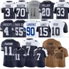 Billiga Micah Parsons Dallases Cowboyes Football Jersey Dak Prescott Tony Pollard Brandin Cooks Demarcus Lawrence Luke Schoonmaker Michael Gallup Cooper Rush Rico D