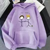 Sudaderas con Capucha para Hombres Young Royalss Y2k Streetwear Hombres Kawaii/Cute Stick Figure Graffiti Sudaderas De Dibujos Animados Ropa Retro Parejas Cálidas Manga Larga