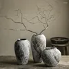 Vases Bonsai Ikebana Interior Flower Vase Ceramic Floor Mold Dry Grass Porcelain Luxury Vaso Per Fiori Decoration Home YX50VS
