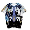 Мужские футболки Genshin Eula Lawrence Dress Up с 3D принтом, весна-лето, консервативная мужская и женская уличная одежда, футболка молодежная ретро In277I