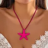 Anhänger Halsketten PuRui Y2K Große Seestern Form Halskette Metall Box Kette Choker Trendy 2023 Schmuck Für Frauen Mädchen Urlaub Party Geschenke