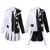 Cosplay Gioco Cosplay Danganronpa V Killing Harmony Monokuma Costume Anime School Jk Uniform Halloween Abito in bianco e nero