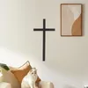 Garden Decorations Cross Pendant Decoration Prorn Wood Religious Retro Gifts Collection Light House Home Ornaments Wall