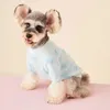 Vêtements de chien coeur pull vêtements sweat-shirt coton chiens vêtements tenues pour animaux de compagnie mignon automne hiver Yorkies chaud bleu garçon Ropa Para Perro