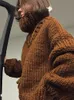 Женские свитера, водолазка, флисовый свитер для женщин, осенний вязаный однотонный пуловер с длинными рукавами и длинными рукавами, модная теплая свободная уличная одежда 2023 231016