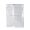 Sacs d'emballage en gros 7.5x10cm 9 couleurs Zipper Top Mylar Foil Sac refermable en aluminium Zip Package thermoscellable alimentaire épicerie échantillon B Dhtbz