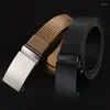 Belts Belt Men's Automatic Buckle Canvas Casual Fashion Middle-aged And Young Wearing Toothless