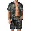 Survêtements pour hommes Crypto Art Beach Hommes Ensembles Monnaie virtuelle Chemise décontractée Ensemble d'été Modèle Shorts 2 pièces Costume de nouveauté 2XL 3XL