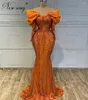Party Dresses Handmade Sequisn Pearls Evening Luxury Mermaid Off The Shoulder Prom Gowns Middle East Dubai Cocktail Dress Robes