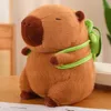 Plüschpuppen Flauschige Capybara-Puppe Kawaii mit Schildkröte Stofftier Tiere Kinder Juguetes Geburtstagsgeschenk Home Decor 231016