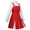 Cosplay anime eri min boku no hjälte akademi cosplay kostym vuxen loli röd klänning skol uniform hallowen carnival party roll play kostym