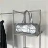 Umhängetaschen Zylinderhandtasche Silbertasche Damentasche Mode und Taschenmenge Unterarm-Nylontaschen mit großem Fassungsvermögen, stilvolle Taschen