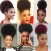 الباروكات الاصطناعية Afro Puff 10inch ذيل كبير كعكة الشعر الرباط للنساء السود 231013