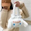 Duffel torebki kreskówkowe śliczne torebkę dziewcząt ciepły pluszowy nadgarstek dla kobiet mody lampy torebki małe torba na telefon komórkowy