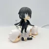 Finger Toys #1748 Bungo Stray Dogs Osamu Dazai Dark Era Anime Figure #1191 Ryunosuke Akutagawa Action Figure Adult Collecible Model Doll Toy