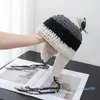 Bérets mode rue laine tricoté casquettes coupe-vent crochet à main Sherpa chapeau décontracté Couple polyvalent tricoté à la main Protection de l'oreille